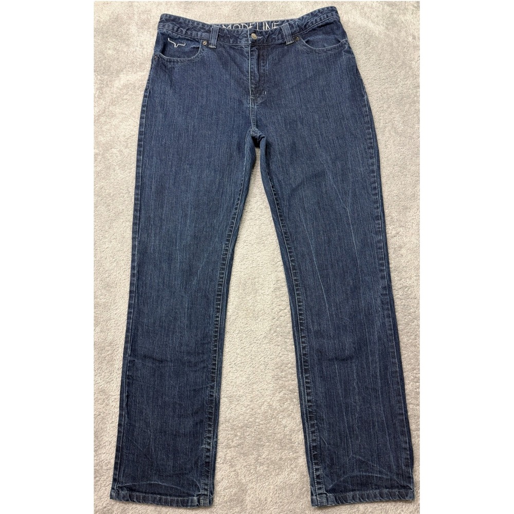 Kimes Ranch Jeans Womens Plus Size 16/32 Blue Madeline Bootcut Western Denim USA